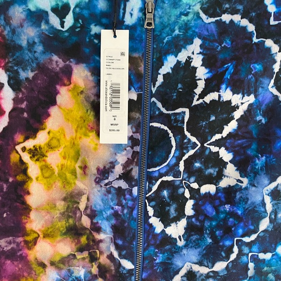 ***Designer*** Alicia Olivia Tie Dye Kaleidoscope mini dress designer| Luxury - Picture 7 of 14